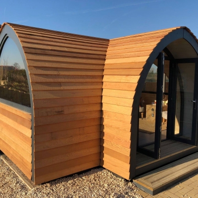 elfbar nachfüll pod läuft aus GLAMPING POD FRAME Kit (CENTER DOOR MODULE 2.698m x 2.55m) Garden Room  Office £1,684.00